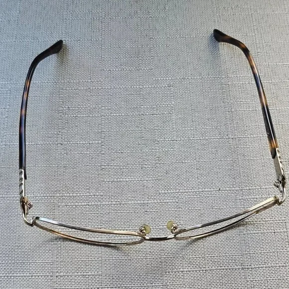 Dana Buchman Women Eyeglasses Frame MIRAMAR Glasses Gold Tone Brown Tortoise - Picture 11 of 11